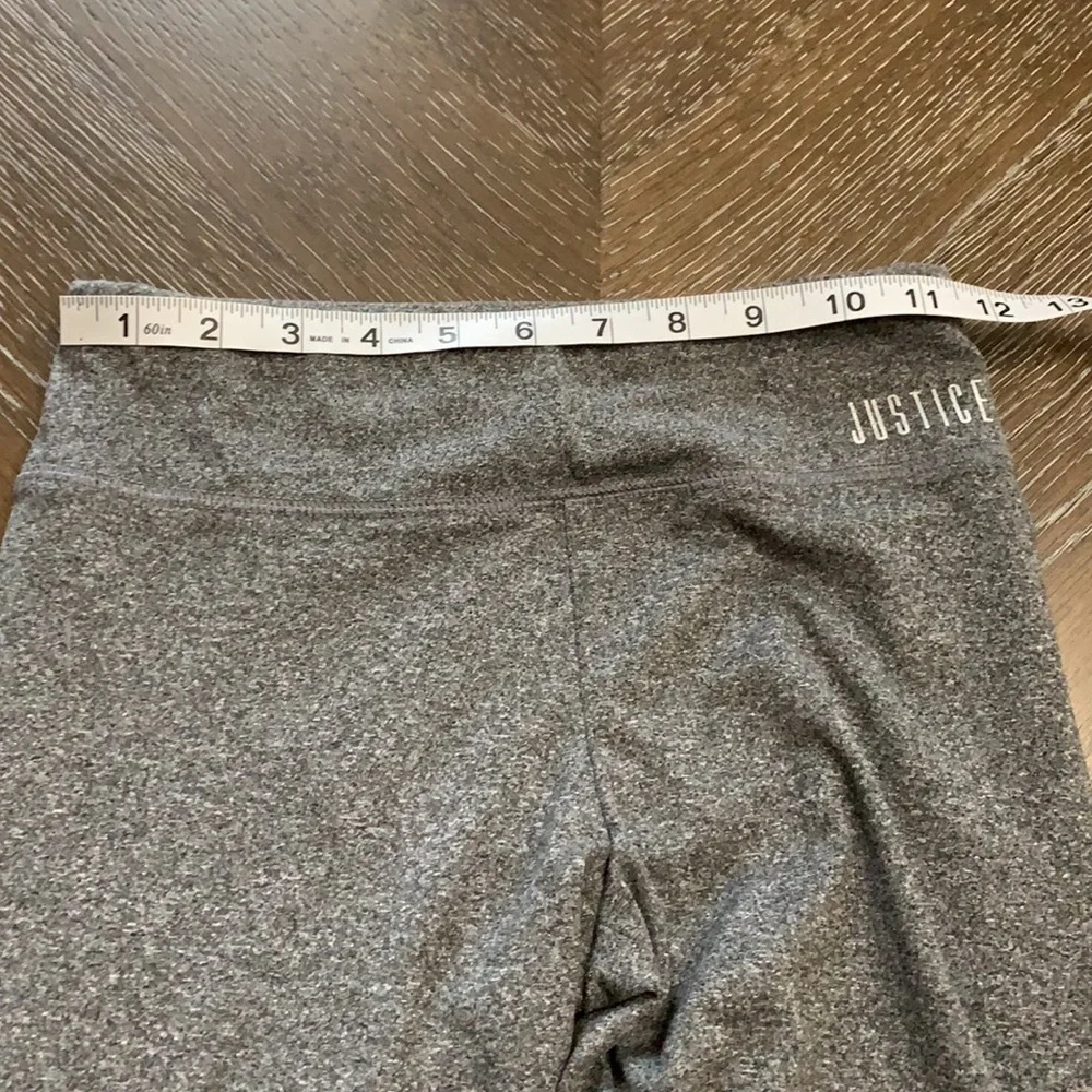 Justice gray stretchy leggings size 10
